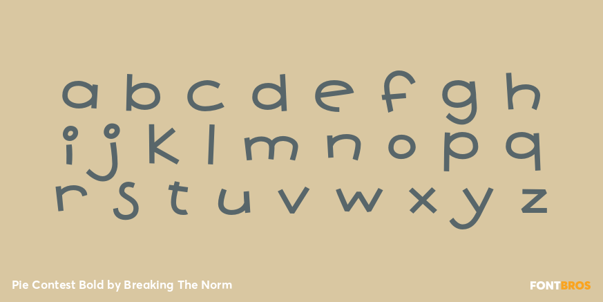 Pie Contest Bold Font Poster #3