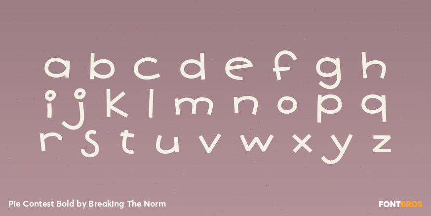Pie Contest Bold Font Poster #1
