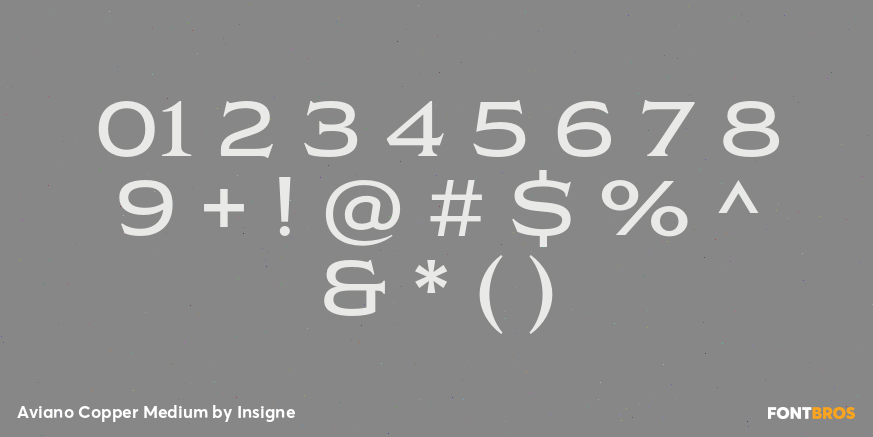 Aviano Copper Medium Font Poster #4