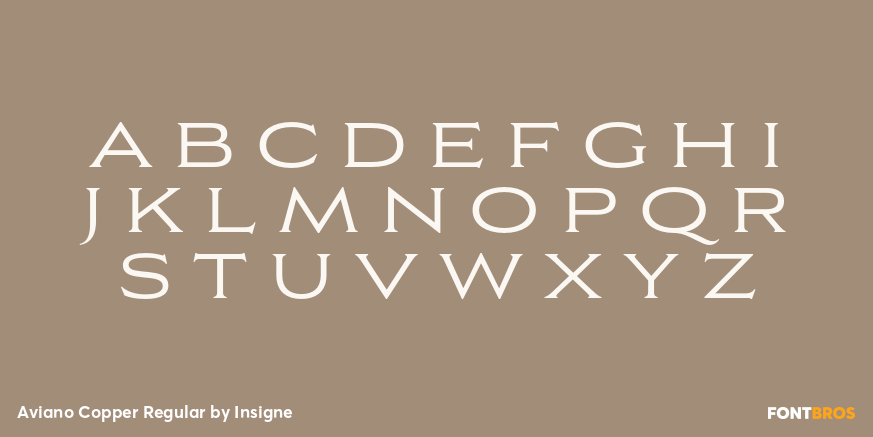 Aviano Copper Regular Font Poster #2