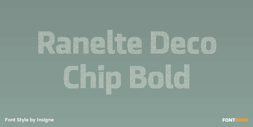 Ranelte Deco Chip Bold Font Poster #1