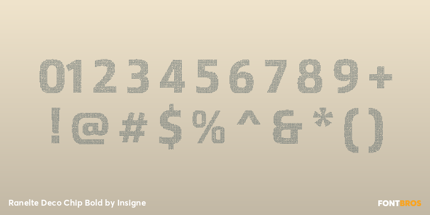 Ranelte Deco Chip Bold Font Poster #1