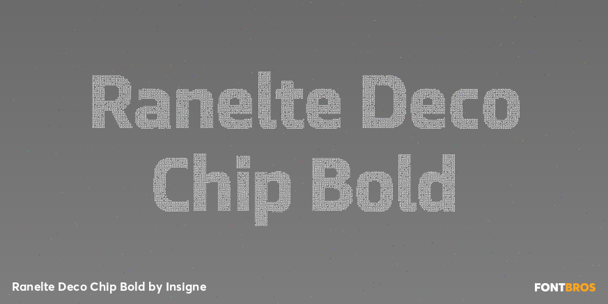 Ranelte Deco Chip Bold Font Poster #1
