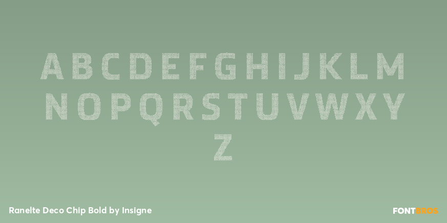 Ranelte Deco Chip Bold Font Poster #2