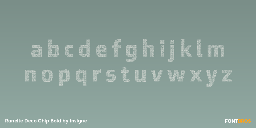 Ranelte Deco Chip Bold Font Poster #3