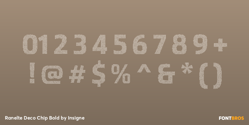 Ranelte Deco Chip Bold Font Poster #4