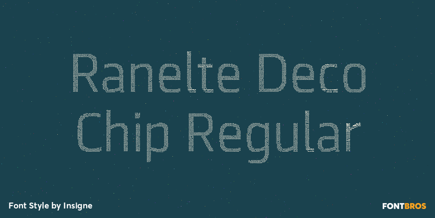 Ranelte Deco Chip Regular Font Poster #1