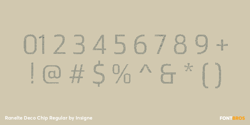 Ranelte Deco Chip Regular Font Poster #1