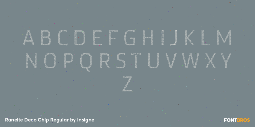 Ranelte Deco Chip Regular Font Poster #2