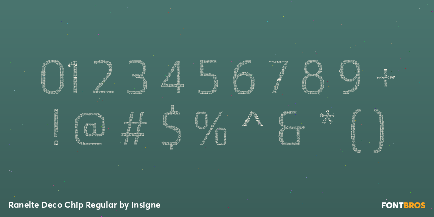 Ranelte Deco Chip Regular Font Poster #4