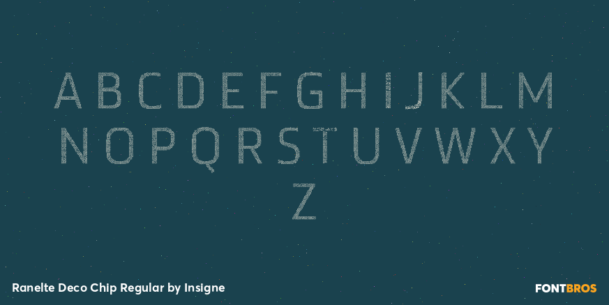 Ranelte Deco Chip Regular Font Poster #1