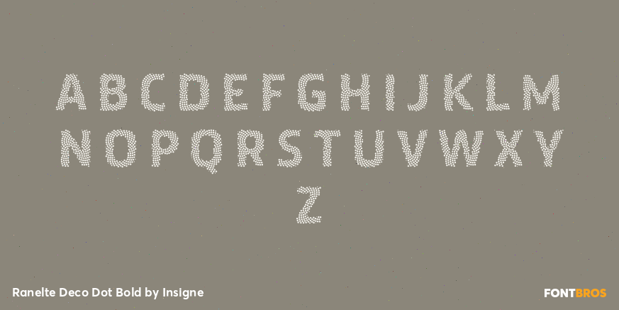 Ranelte Deco Dot Bold Font Poster #2
