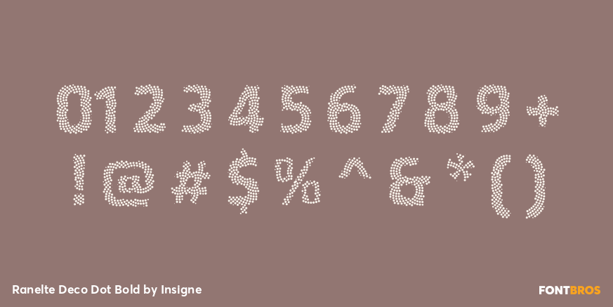 Ranelte Deco Dot Bold Font Poster #4