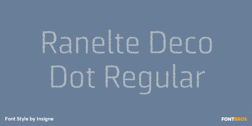 Ranelte Deco Dot Regular Font Poster #1