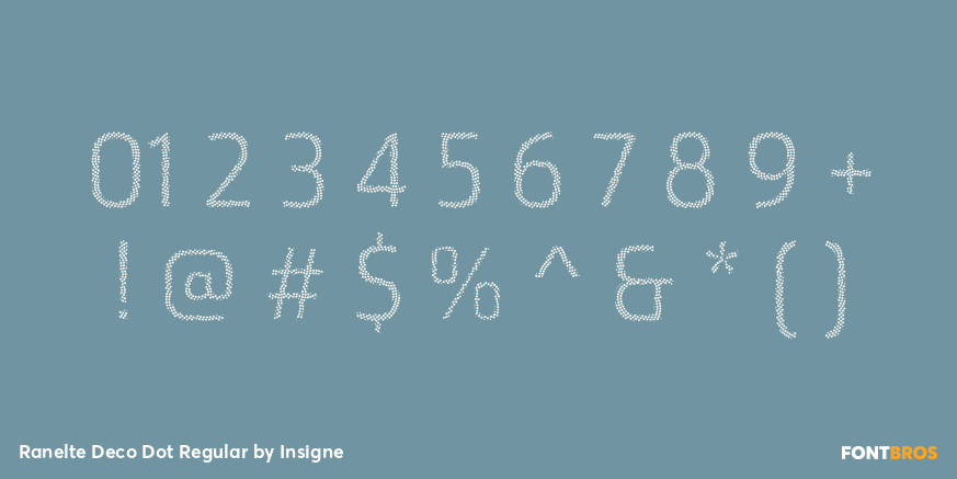 Ranelte Deco Dot Regular Font Poster #1