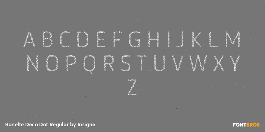 Ranelte Deco Dot Regular Font Poster #1