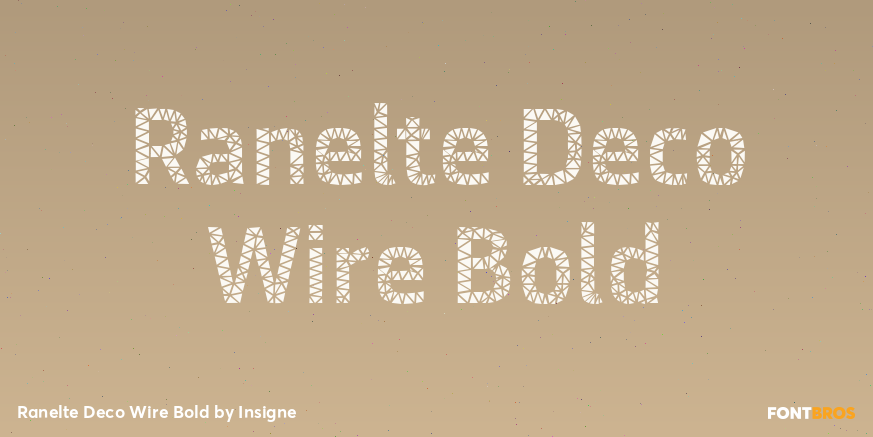 Ranelte Deco Wire Bold Font Poster #1