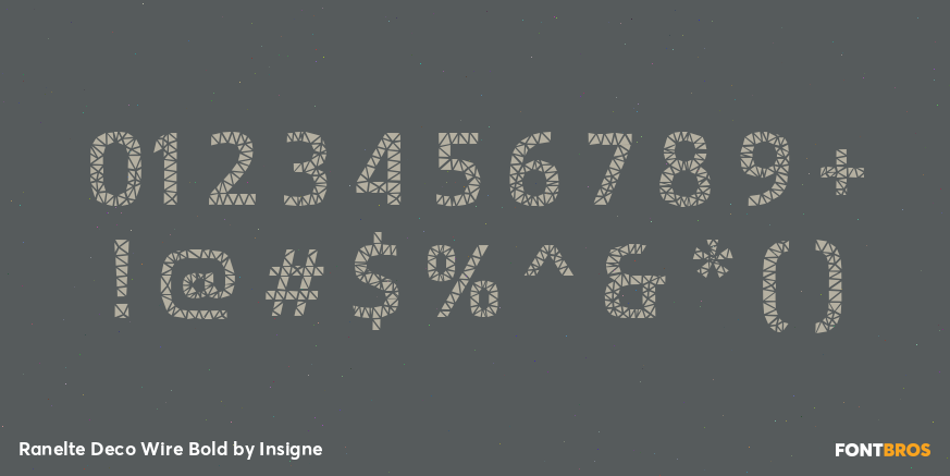 Ranelte Deco Wire Bold Font Poster #4