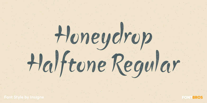 Honeydrop Halftone Regular Poster