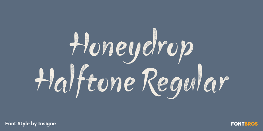 Honeydrop Halftone Regular Poster