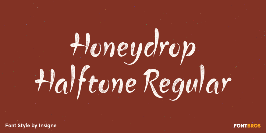 Honeydrop Halftone Regular Poster