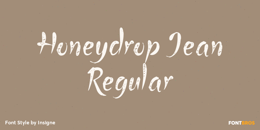 Honeydrop Jean Regular Poster