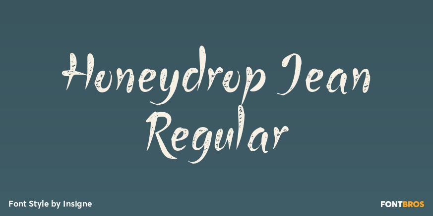 Honeydrop Jean Regular Poster