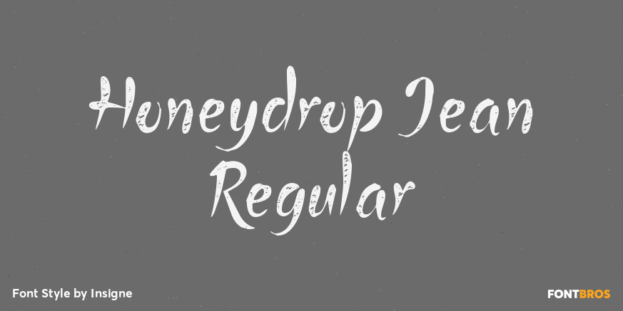 Honeydrop Jean Regular Poster