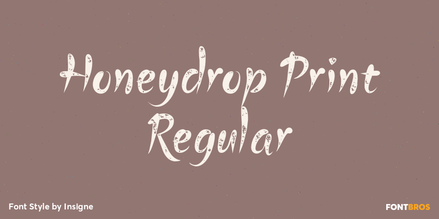 Honeydrop Print Regular Poster