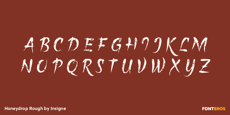 Honeydrop Rough Font Poster #2