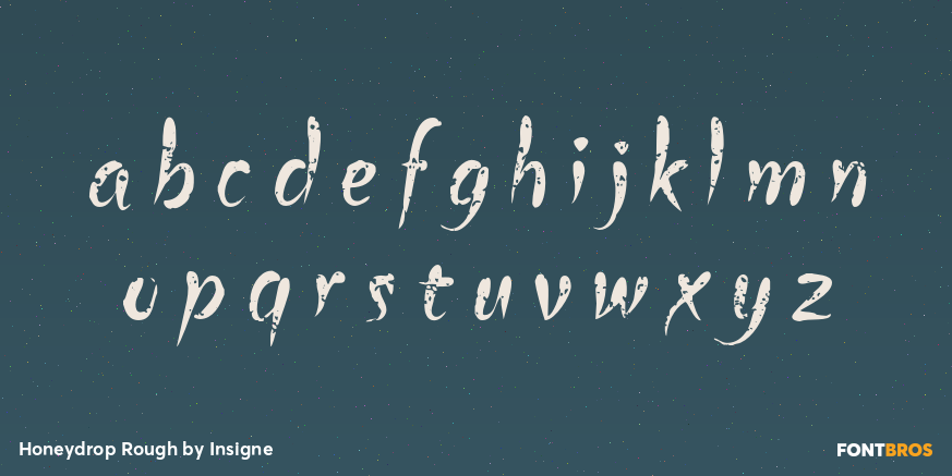 Honeydrop Rough Font Poster #3