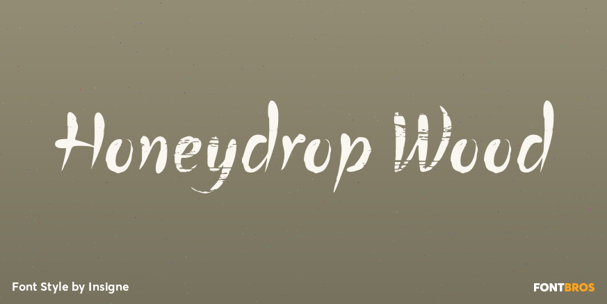 Honeydrop Wood Poster