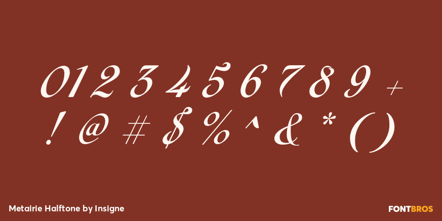 Metairie Halftone Font Poster #1
