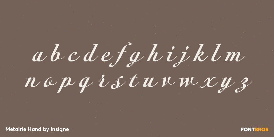 Metairie Hand Font Poster #1