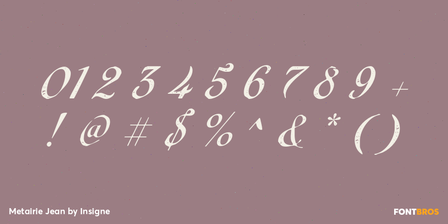 Metairie Jean Font Poster #1