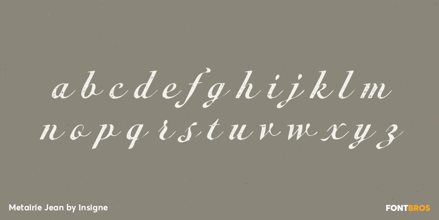 Metairie Jean Font Poster #3