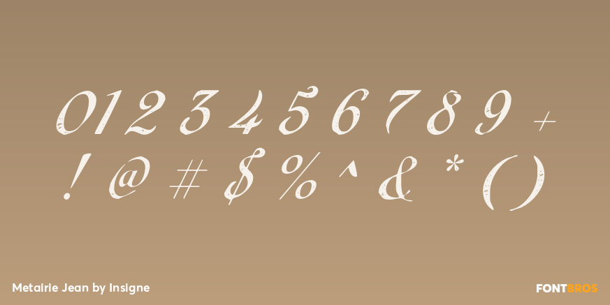 Metairie Jean Font Poster #4