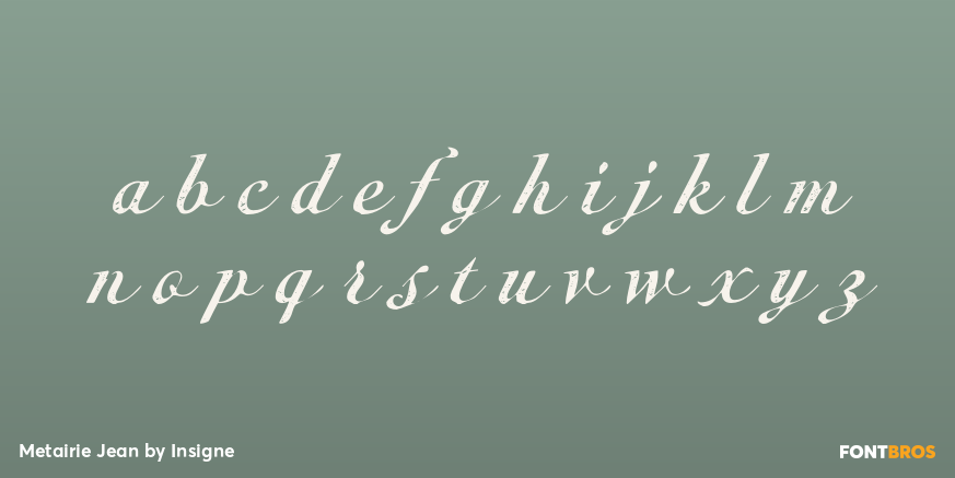 Metairie Jean Font Poster #1