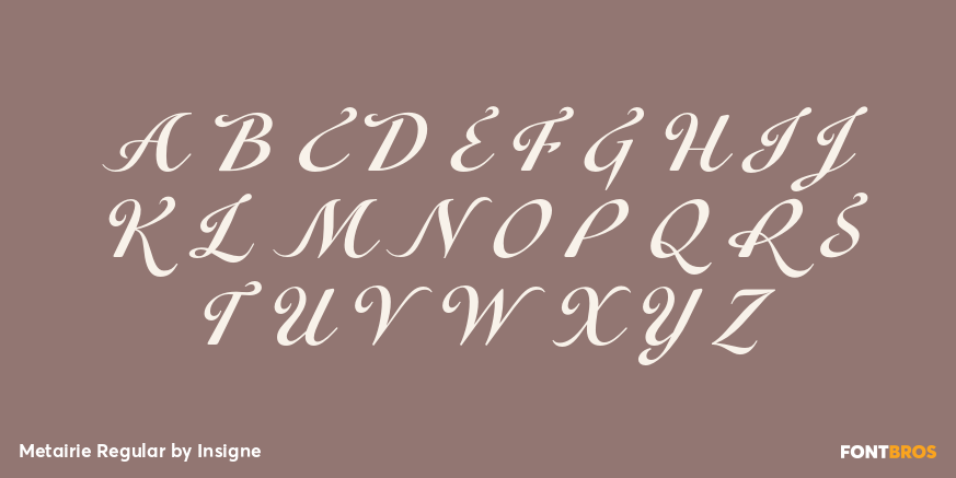 Metairie Regular Font Poster #1