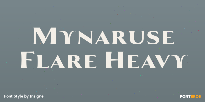 Mynaruse Flare Heavy Font Poster #1