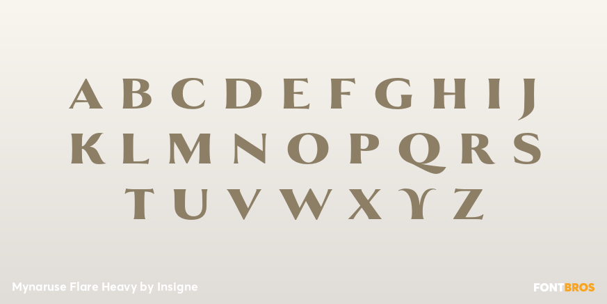 Mynaruse Flare Heavy Font Poster #1
