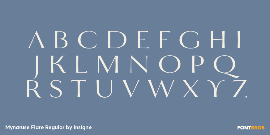 Mynaruse Flare Regular Font Poster #2