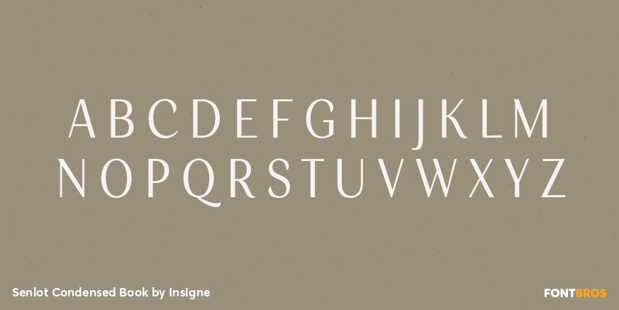 Senlot Condensed Book Font Poster #2