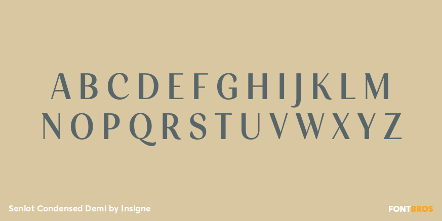 Senlot Condensed Demi Font Poster #2