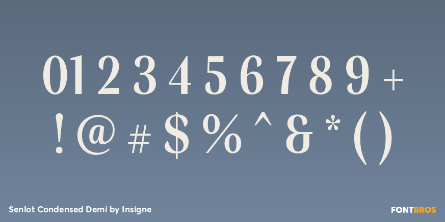 Senlot Condensed Demi Font Poster #4