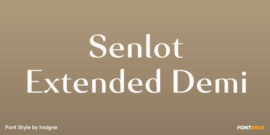 Senlot Extended Demi Font Poster #1