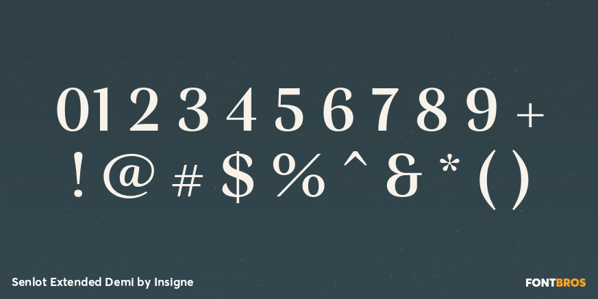 Senlot Extended Demi Font Poster #4