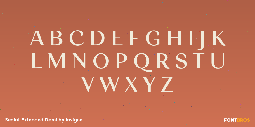 Senlot Extended Demi Font Poster #1