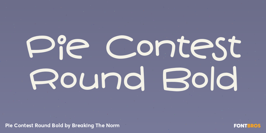 Pie Contest Round Bold Font Poster #1