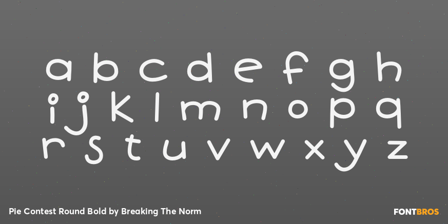 Pie Contest Round Bold Font Poster #3